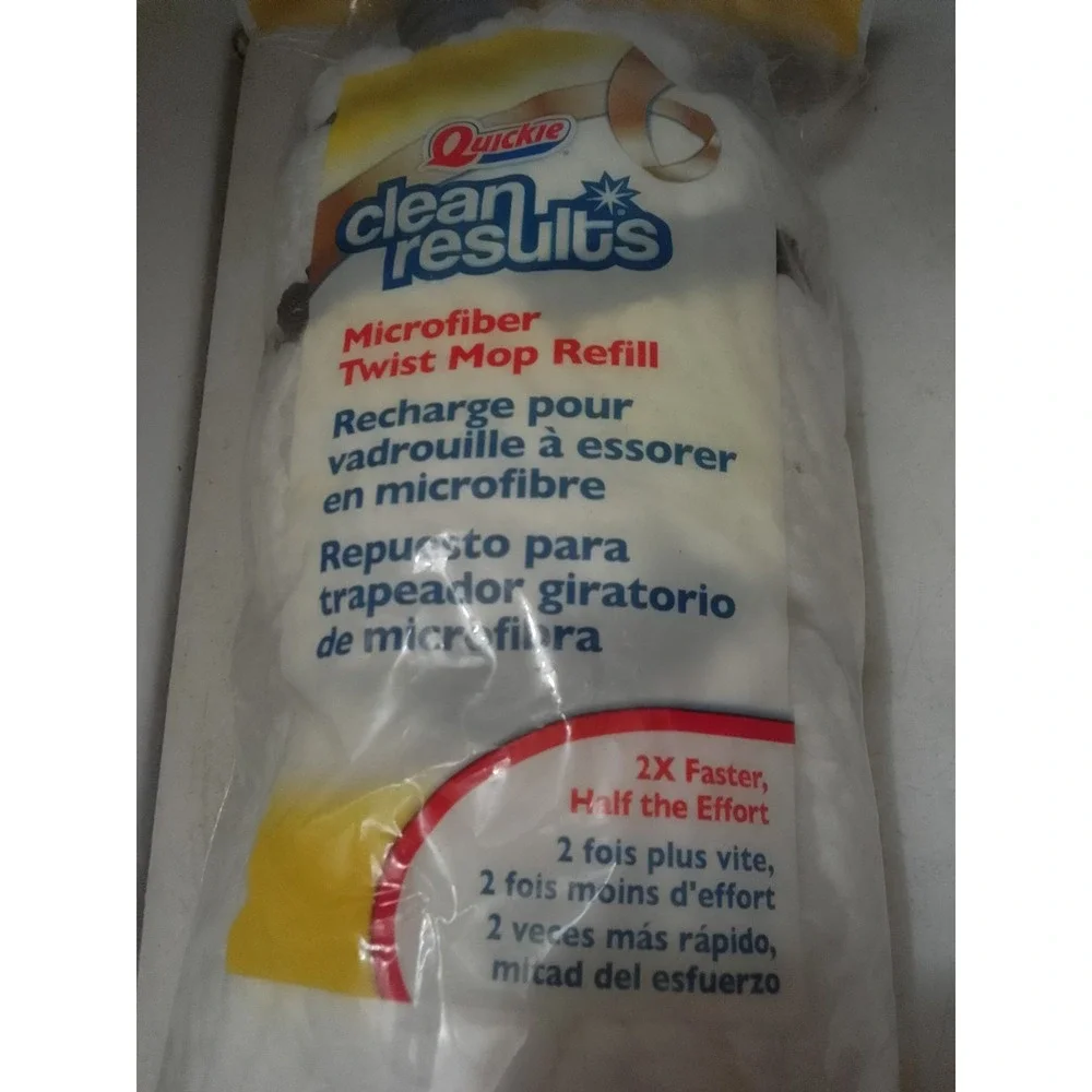 Quickie Clean Results Microfiber Twist Mop Refill #0362MCR Fits 036MCR 035CR NEW